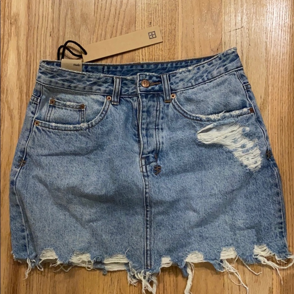 Denim Mini Skirt